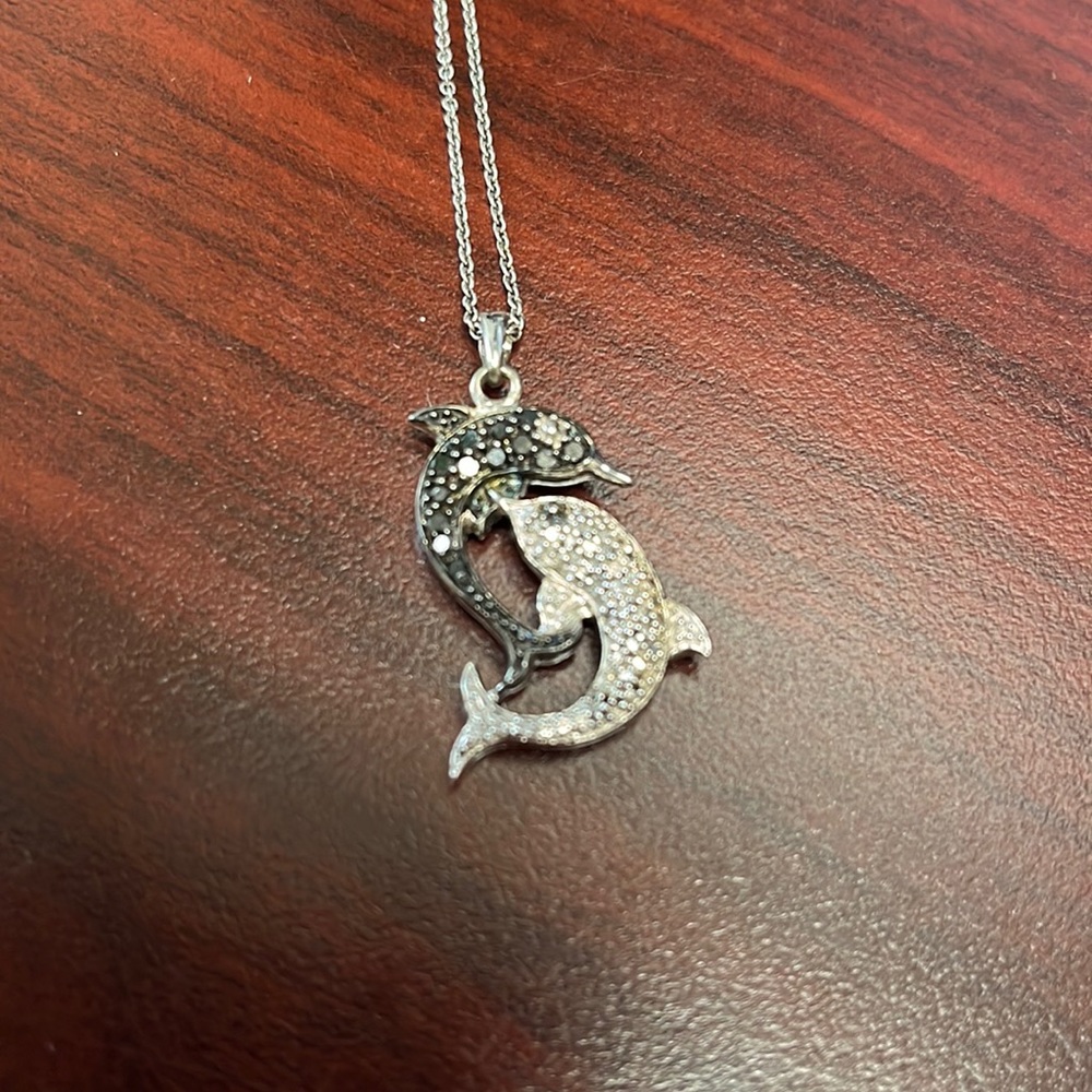 Sterling Silver Dolphin Necklace